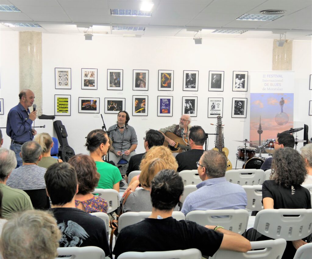 David Bombo y Flaco el 20 de septiembre de 2019 en el Centro Cultural Chillida en Moratalaz